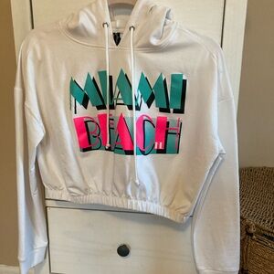 Miami Beach cropped sweatshirt